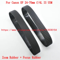Zoom + Focus Rubber Ring For Canon EF 24-70mm f/4L IS USM 24-70 mm Repair Part （High-quality NEW）