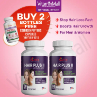 [BUY 2 FREE COLLAGEN CAPSULES !] Nutri Botanics Hair Plus II Hair Supplement - Stop Hair Loss
