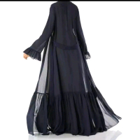 Ziya Long Outer muslim cardigan ceruty babydoll musim panas