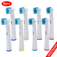 8x Replacement Brush Heads For Oral-B Electric Toothbrush for Advance Power/Pro Health/Triumph/3D Excel/Vitality Precision Clean