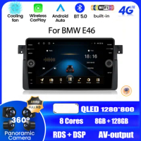 2 Din Android 12 Stereo 8G 128G With Screen Car Radio For BMW E46 M3 318/320/325/330/335 Land Rover 75 Intelligent System 2DIN