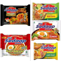Mie Sedaap KUAH & GORENG 1pcs - Mie Sedap dengan Kuah dan Goreng Praktis , Makanan Cepat Saji indomi