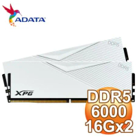 ADATA 威剛 XPG LANCER DDR5-6000 16G*2 電競記憶體(支援XMP3.0,EXPO)《白》