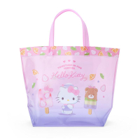 真愛日本 凱蒂貓 kitty 防水袋 亮膠 PVC 托特手提袋 手提袋 泳具包 手提包 JD32