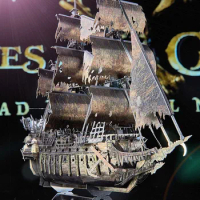 3D three-dimensional metal puzzle DIY assembly model pirate ship