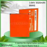 Replacement Battery For Xiaomi Mi Redmi Note 2 redmi nota2 Redrice Note2 BM45 Rechargeable Phone Battery 3020mAh