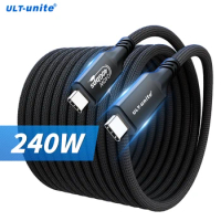 240W Type C Fast Charging Wire USB4 Cable 40Gbps USB C to C Data Transfer Cord Compatible for Thunderbolt 4 eGPU iPhone15 Xiaomi