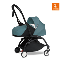 【STOKKE】YOYO嬰兒推車成長豪華組(包含YOYO2車架、0+初生套件、6+顏色布件、0+&amp;6+雨罩、腳踏板、杯架)