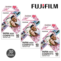 Fujifilm Instax Mini Film Instax Mini 12 Confetti Design Film For Fuji Mini 11 8 9 7s 25 26 70 90 Instant Camera SP-1 SP-2 Evo