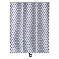 Tikar Anyam Plastik Portable Tiker Lantai Lipat Serbaguna Uk 180 X 240cm WMO IKSW Abu Motif Diamond
