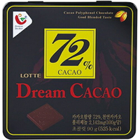 LOTTE 夢幻黑巧克力72%鐵盒(90g) [大買家]