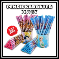 (SALE) 72 PCS PENSIL TABUNG KARAKTER FROZEN MICKEY MOUSE LITTLE