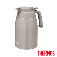 THERMOS膳魔師橡實棕不鏽鋼按壓式真空保溫壼1500ml(TTB-1500-NEBW)