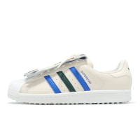 adidas 高爾夫球鞋 Superstar Golf SL 男鞋 女鞋 米白藍 皮革 流蘇 無釘 休閒鞋 愛迪達 IH2500