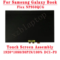 For Samsung Galaxy Book Flex NP950QCG NE156FHM-N51&amp;NE156FHM-A41 15.6'' 1920*1080 30PIN EDP 100% DCI-P3 LCD Touch Screen Assembly