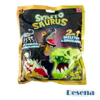 EMCO Skeleto Saurus - Mainan Edukasi Dinosaurus 2 in 1 Glow In The Dark Fossil Skeleton