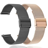 22mm Stainless Steel Strap For Fossil gen 6 5E 5 44mm /Gen5 LTE 45mm Watch Metal Bracelet Band Hybrid Smartwatch HR Wristband