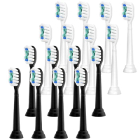 16 Pcs Replacement Toothbrush Heads Compatible with Philips Sonicare Electric Toothbrush Professional Brush Heads 4100 5100 6100