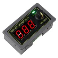 DC 5V-30V 5A 150W DC Motor Governor Adjustable Speed Encoder with Shell and Switch Digital Display Duty Cycle