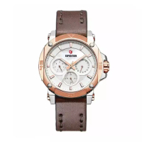 Expedition Jam Tangan Wanita Expedition Chronograph E 6606 BF LTRSL Women Leather Strap