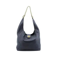 Chanel Large Hobo Bag Shiny Lambskin Black GHW I16862C