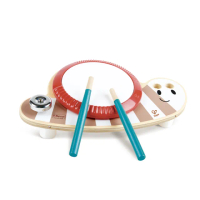 【德國Hape】蝸牛小鼓(木製玩具/木頭玩具/彌月禮/生日禮)