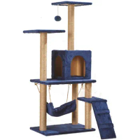Tower Condo Cat Play Furniture House Wooden Cat Tree Tree For Big Cats