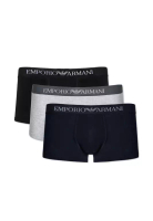 Emporio Armani Men’s 3Pack Cotton Underwear Boxer Shorts in Black/Navy/Grey 111610 CC722