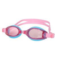 MIZUNO SWIM 兒童泳鏡-抗UV 防霧 蛙鏡 鏡面 游泳 戲水 N3TFB59500-63 桃紅水藍