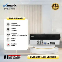 LOEWIX DVR 4 Channel 5MP - Perekam Video Digital CCTV dapat diakses Online - LX-9504