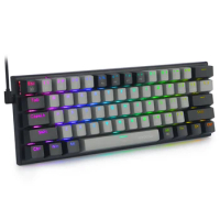 Z-11 60% Mechanical Gaming Keyboard , E-Yooso USB Wired RGB Backlight Outemu Switch Anti-Ghosting Fo