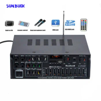 Sunbuck karaoke Sound amplifier 2.1 Channel 200W*2 High Power FM USB MP3 10 Segment Audio equalizer Car Bluetooth amplifier