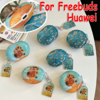 Retro Van Gogh Cover for Huawei Freebuds Pro 2 Case Earphone Sunflowers Cover Freebuds 5 Freebuds 5i Free Buds 4i Cover Funda
