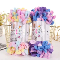 100g Hand Knitting Cake Yarn Gradient Ombre Colorful Crochet Woven DIY  Thread XX9D