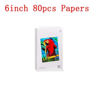 ชุดกระดาษภาพถ่าย Xiaomi Mi Photo Printer ขนาด 6 นิ้ว 80 ชิ้น กระดาษภาพถ่ายแบบมีกาวในตัว เทปสี ฟิล์มป