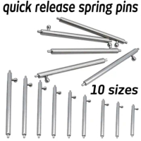 Stainless Steel Watch Strap Quick Release Spring Bar Pins Watch Repair Tool Band Connect Pin 14mm 15 16 17 18 19 20 21 22 24mm