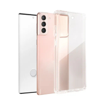 【Timo】SAMSUNG Galaxy S22+ 透明防摔手機殼+螢幕保護貼二件組
