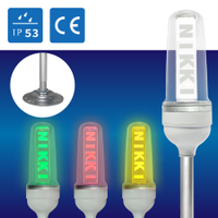 【日機】LED警示燈 -3組- 客製化-Logo雷雕 三色燈/報警燈 NLA70DC-3B4D 自動化設備使用