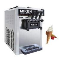 Desktop Soft Ice Cream Machine Commercial Ice Cream Maker With Stainless Steel Sundae Ice Cream Machine