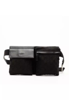 Gucci 二手 Gucci Gg 帆布雙口袋腰包