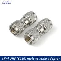 Pure copper Mini UHF male to male straight head RF high-frequency coaxial extension joint 8.3 small M male dual SL16