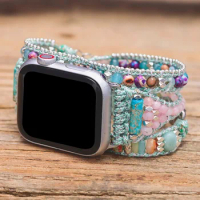 Gorgeous Natural Stone Apple Watch Band Vegan Mint Green Smart Watch Strap Hight End Apple Watch Strap Wholesale&amp;Dropshipping