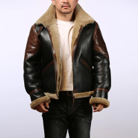 【巴黎精品】現貨+預購 真皮皮衣馬皮夾克(皮毛一體B6飛行服男外套p1ay52)