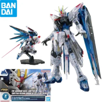Bandai Original in Stock GUNDAM RG 1/144 Anime Figure FREEDOM GUNDAM Ver.GCP[CLEAR COLOR] Action Figure Toys for Boys Kids Gifts
