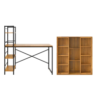 【Hopma】加深款多層架書桌櫃組合 台灣製造 工作桌 收納置物櫃