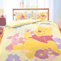 【享夢城堡】四季涼被5x6(迪士尼小熊維尼Pooh 迪士尼粉紅季-米黃.粉) 涼被/冷氣毯