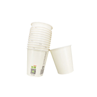 【CLEAN 克林】箱售 7oz 無塑福氣紙杯2000入(台灣製造 無淋膜 冷熱兩用 咖啡杯 飲料杯 環保杯 空白紙杯)