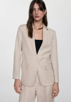 Mango Pinstripe Suit Blazer