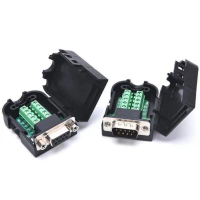 หัวขันน็อต DB9 SERIES  RS232 422 485 9pin male / female terminal connecter หัวเข้าสาย สวัสดิการสด