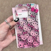 Hello Kitty transparent Apple phone case Anime Cartoon Sanrio Iphone 15/14/13promax phone case Mobile phone protective case